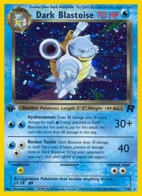 Dark Blastoise [1st Edition] PSA 9