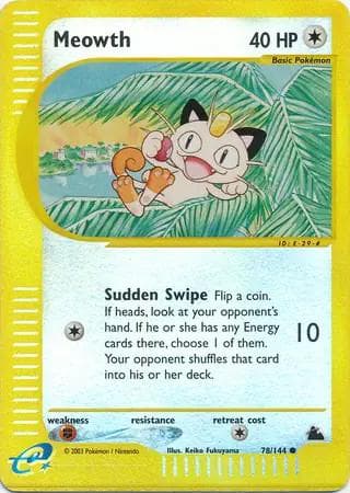 Meowth [Reverse Holo] PSA 10